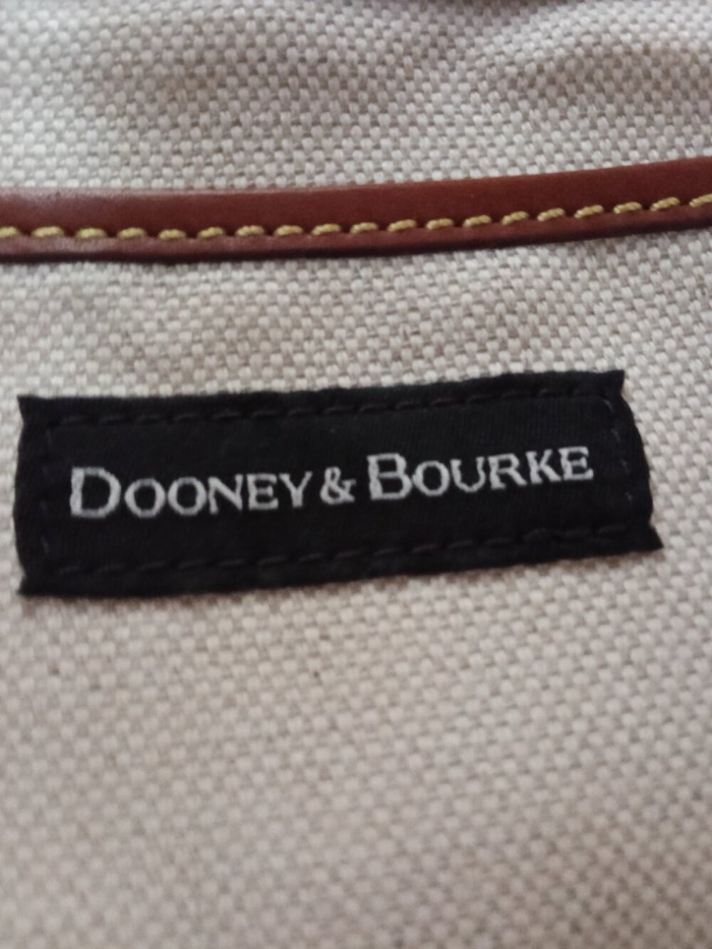 Dooney Bourke Tasha Drawstring Pebble Grain Leather Spearment NWOT - Picture 9 of 14